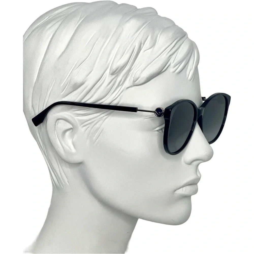 FENDI Sunglasses FF 0412/S 0807 90 Black Frame Grey Shaded Lenses 58mm BNWT